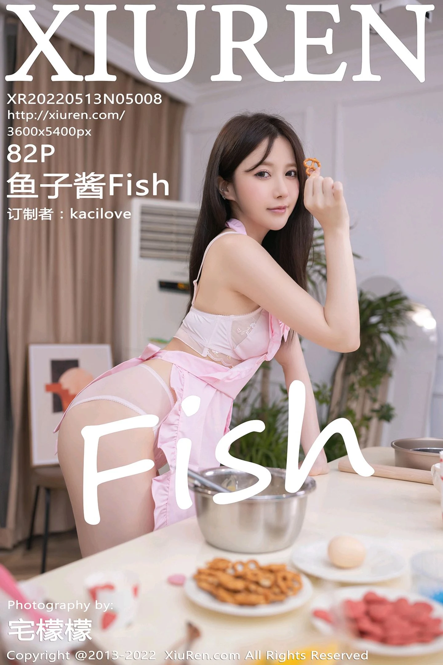 [XiuRen秀人网]No.5008_模特鱼子酱Fish三亚旅拍厨娘角色粉色围裙秀完美身材诱惑写真82P-秀人网 - XiuRen.Space
